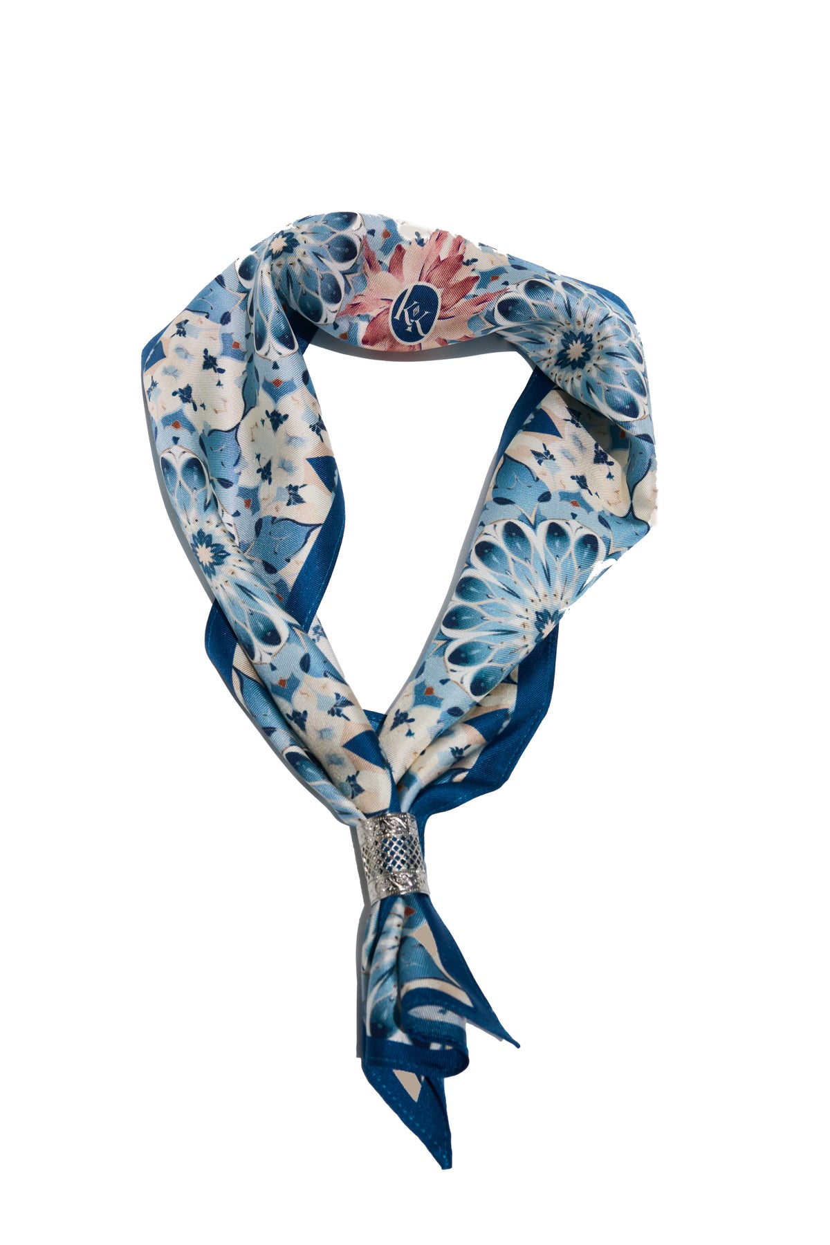 Floral Silk Blossom Scarf - MAZONKIKI