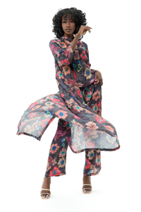 Midnight Floral Robe MAZONKIKI Robe