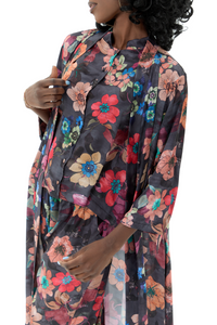 Midnight Floral Robe MAZONKIKI Robe