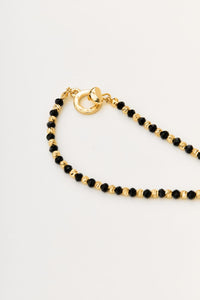 Elegant Black Beaded Necklace - NecklaceMAZONKIKI