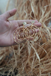 Golden Ripple Hoop Earrings - EarringsMAZONKIKI