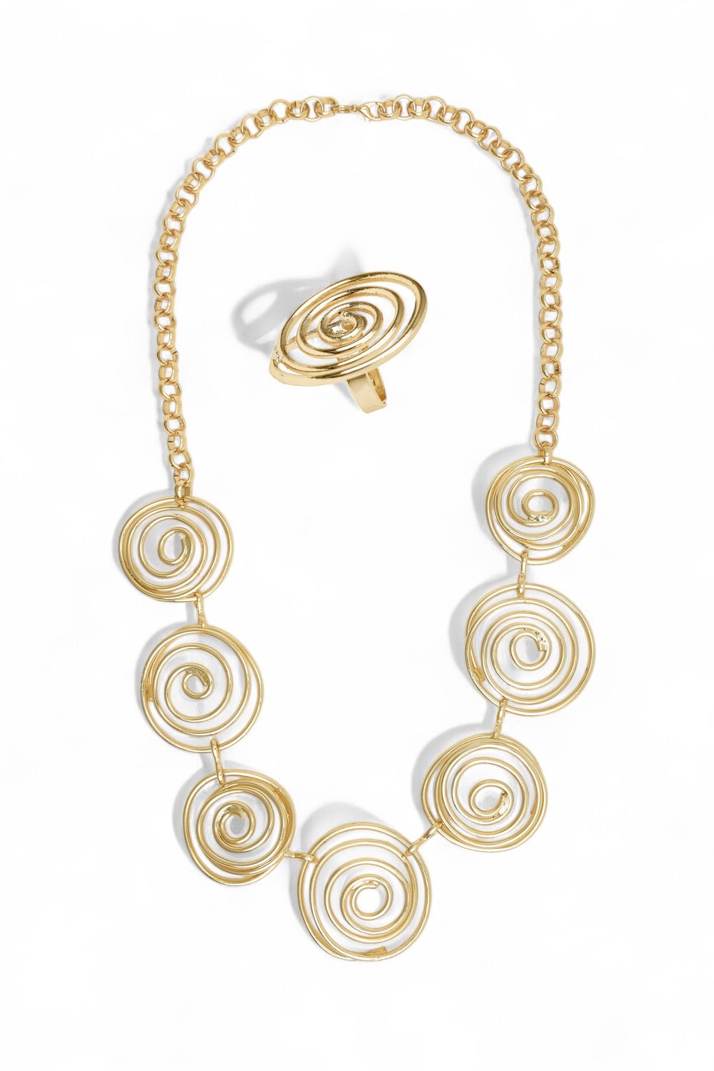 Spiral Elegance Jewelry Set - Jewelry SetMAZONKIKI