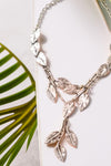 Vintage Leaf Pendant Necklace - NecklaceMAZONKIKI