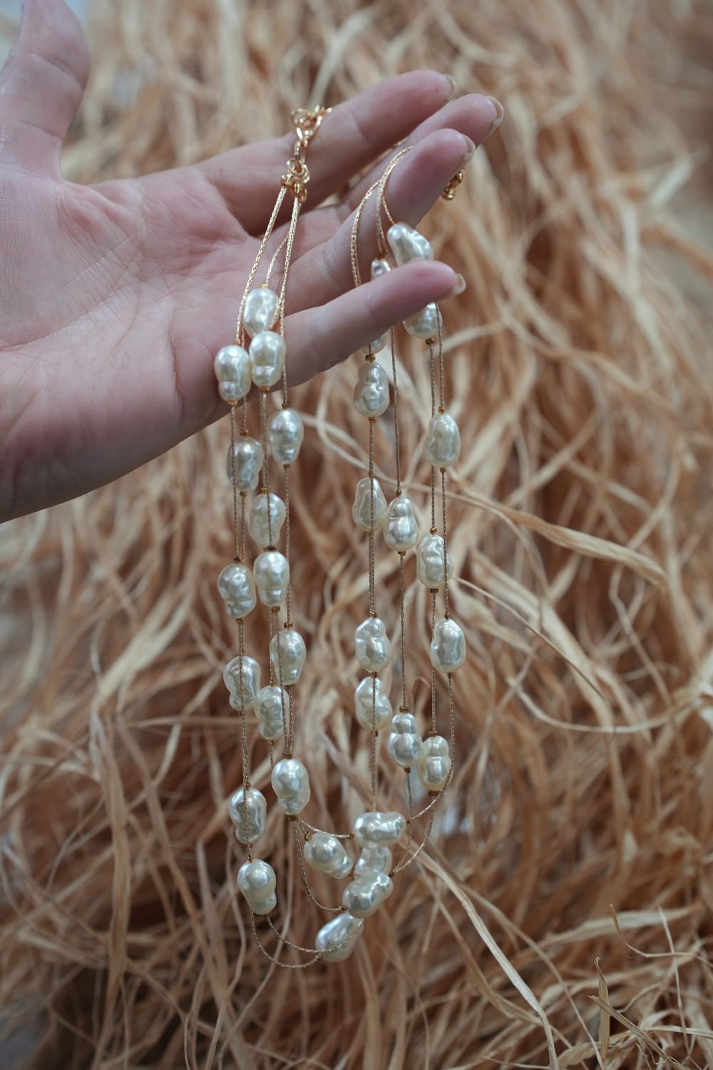 White Drop Stone Necklace - NecklaceMAZONKIKI